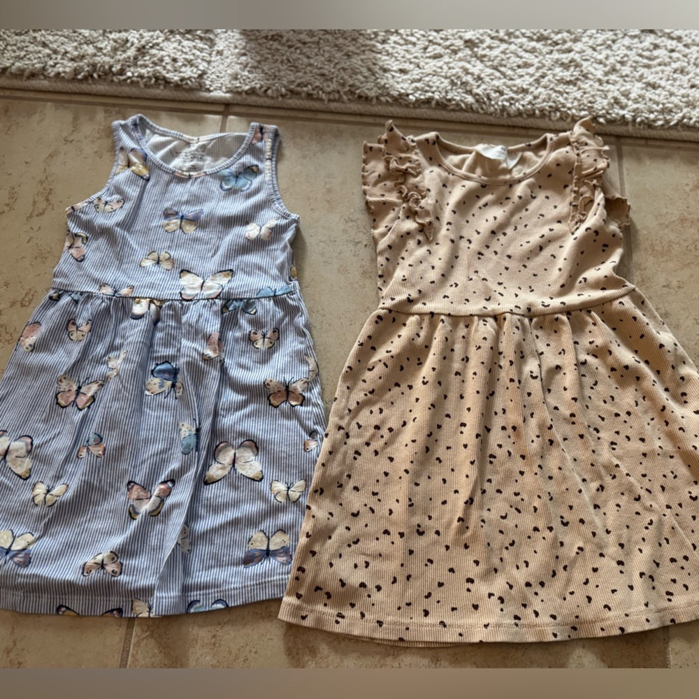 Girls' Butterfly and Polka Dot Dresses